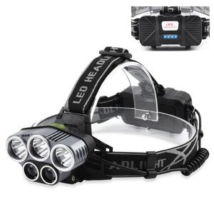 5 LED Headlamp XML 3 T6 2 RETEX 6 MODOS USB LED LED FACTO 15000 Lumens 18650 Lâmpada de cabeça da bateria para acampar de pesca