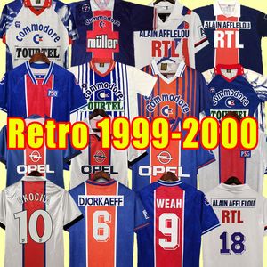 OKOCHA Retro SOCCER JERSEYS LEROY ADAILTON Beckham classic RAI ANELKA Ibrahimovic camisas de futebol RONALDINHO SIMONE psgs 90 91 92 93 94 95 96 97 98 99 00 1999 1998