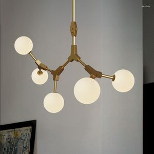 Lampadari Molecule Lampadario Illuminazione Ristorante Bar Cucina Sputnik Loft industriale Retro Decor Tree Branch Lamp