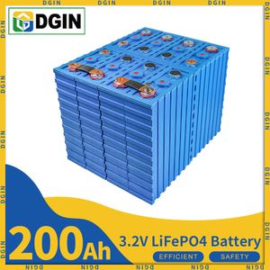 Lifepo4 200Ah Battery 3.2V Inverter 12V 24V 48V Rechargeable Batteri Pack RV Golf Carts Solar Energy Storage System With Busbars