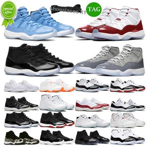 Najlepsze buty do koszykówki OG 11 dla mężczyzn Women 11s Cherry High Cool Grey Hoded Concord Pure Violet Sports Treners Treakers Rozmiar 5.5-13