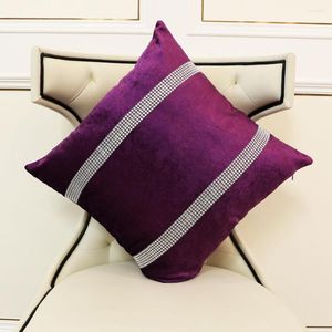 Pillow Case 1pcs 45X45CM Christmas Decoration Cover Luxurious Flannel Diamond Pillowcase Decorative Sofa Cushion Bed