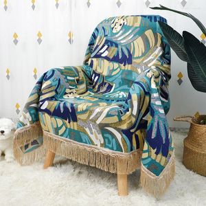 Pokrywa krzesełka europejska luksusowa sofa Couch Couch Couch 1/2/3/4 SEater Tassels Medel Medel Rzut Ket Jacquard Rektiner Slipcovers