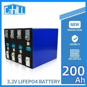 3.2V 200AH Lifepo4 Pil 1/4/8/16/32pcs Yeni şarj edilebilir lityum demir fosfat pil DIY 12V 24V 48V RV Tekne Güneş Sistemi