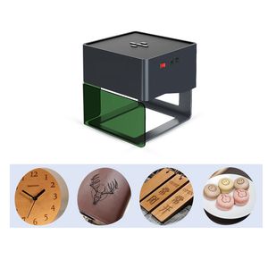 Cutting Blade DIY Mini Laser Engraver Bluetooth Smart Connection Desktop Printer Engraving Machine with Carver Size 80 x 80mm For Wood Leather