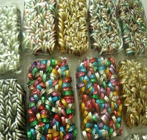 Helt nya 1000pcs blandade färger och stilar Aluminium Kids Födelsedag Christmas Party Band Jewelry Rings Whole Lots7319730