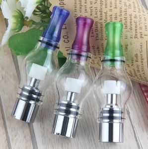 Globo di vetro Atomizzatore di cera Singolo cotone Bobine Dry Herb Vaporizzatore Pen Bulb Style Dome Tank per Ego T Evod UGO V UGO V2 Batteria