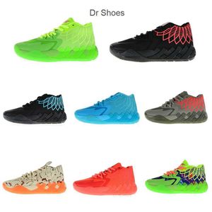 MB1 Rick و Morty Basketball Shoes Lamelo Ball Shoe Galaxy Black Blast Gray Red Beige Buzz City Sport Trainner