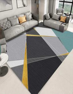 Nordic Geometric Antislip Carpets for Living Room Home Indoor Leaf Feather Rug 120x160 Soft Comfortable Floor Mat Large Carpet 216107311