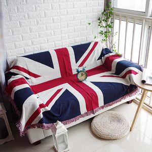 Blankets UK British Flag Union Jack Designer Sofa Cover Chair Lounge Throw Blanket Tapestry Bedspread Outdoor Beach Sandy Towels Cape 230106