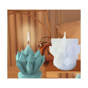 Craft Tools Iceberg Modeling Flower Cluster Candle Sile Mold 3D Making Diy Ice Soap Resin Release Nonstick Drop Delivery Home Garden Dh3Ba