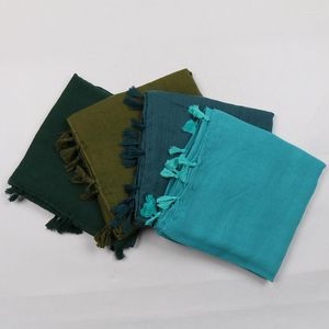Scarves Designer Boho Floral Tassel Viscose Shawl Scarf Fashion Printed Cotton Hijab Casual Beach Sunscreen Shawls Sjaal