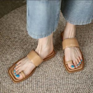 Tofflor kvinnor platt enda mjuk mjuk stor tå fot sandalskor bekväm plattform ortopedisk bunion korrigerare
