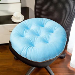 Poduszka 45x45cm okrągłe siedzenie dekoracyjny wewnętrzny zewnętrzny kolor stały kolor gruby krzesło podkładka domowa sofa sofa