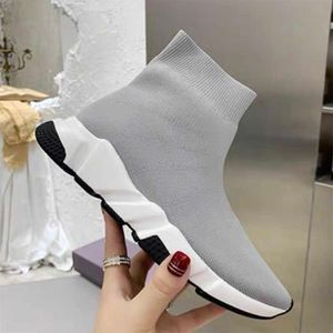 Designer Casual Sock Shoes Boots Runner Knit Socks Runner Shoes Women Men Platform Sneaker Stretch Black White Graffiti Dark Navy Trainers Sport Sneakers 36-46 NO17A