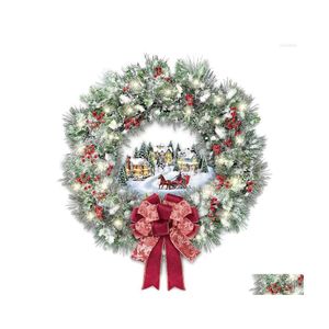 Decorazioni natalizie Ghirlanda Adesivi statici per cartoni animati Finestra a prova di umidità Porta in vetro Decorazione per la casa vacanze Js22 Drop Delivery Ga Dhudl