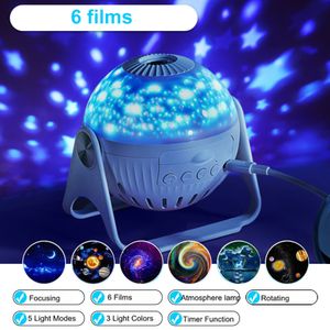 LED Night Light Projector 360° Adjustable Star Sky Lamp For Bedroom Home Kids Birthday Gift