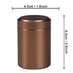 45x65mm Metal Tea Caddies Coins Candy Jewelry Storage Box Teas Caddies Cases Coffee Sugar Nuts Organization Seal Boxes Caja De Almacenamiento De Te