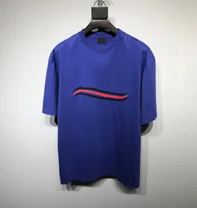 Polo Masculino Plus Tees Gola redonda bordada e estampada estilo polar roupa de verão com street pure cotton 22d2