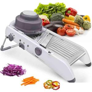 Fruit Vegetable Tools Lmetjma 18 Types Adjustable Mandoline Slicer Stainless Steel Jienner Grater Onion Potato Cutter Kc0326 21040 Dhoul