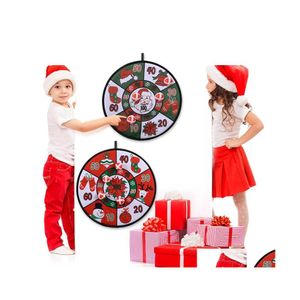 Decorazioni natalizie Palline Gioco da tavolo per freccette Set Xmas Kids 4 Appiccicoso Sicuro Bella famiglia Set Ornamenti Consegna drop Home Garden Festi Dhw6B