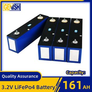 Lifepo4 161Ah Battery 3.2V 1/4/8/16/32PCS Lithium Iron Phosphate DIY 12V 24V Rechargeable Batteri Pack RV Home Energy Vans Cells