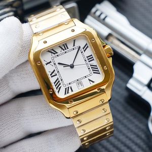Золотые мужские часы 40 -миллиметровые автоматические механические мужские мужские часы для мужчин.