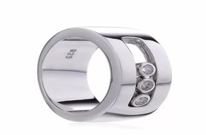 100 925 Sterling Silver Three Dree Zirkon Ring Light Luxuremerk Mesika High Jewelry Ladies Whole8917695