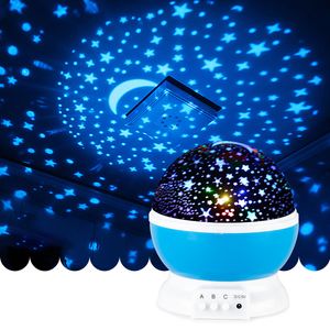 Galaxy Projector Starry Sky Rotating LED Night Light Planetarium Children Bedroom Star Moon Light Kids Gift Lamp
