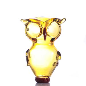 glass pipes owl style 11cm dab straw bubbler Tobacco hand pipe tube for hookahs rigs water bongs