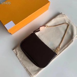 Crossbody Designer Bag Pochette Acessórios Feminino Titular Cartão Mensageiro Bolsa Dicky0750 Bolsas de Ombro Bolsas Clutch de Couro para mulheres