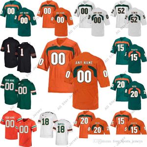 American College Football Wear NCAA Miami Hurricanes College Football Jerseys Allen Hurns Jersey Travis Homer Robert Burns Mark Pope KJ Osborn Jerseys Custom Stitc