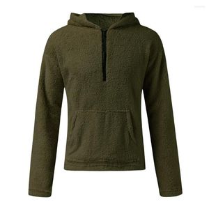 Herren-Kapuzenpullover, Winter, lässig, einfarbig, doppelseitiger Samt-Nerz-Cardigan-Hoodie