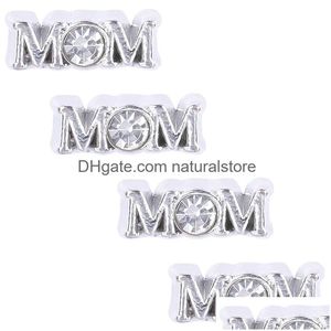 Ciondoli 20pc/lot sier rinestone mamma fascino mobile mobile per la memoria magnetica in vetro gioielli a sospensione per la consegna a goccia dhbrp