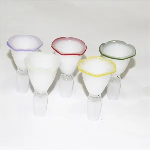 Bowa de vidro colorido de cachimbo de vidro fumegante 14 mm 18 mm tigela masculina para apanhador de cinzas borbulhas Bowls Bong Bowls