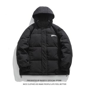 Men s Jackets Winter Collection Simple Solid Snow Puffer Jacket Thick Warm Men Hoodie Bomber Parkas Unisex Women Casual Coat Streetwear Couple 230106