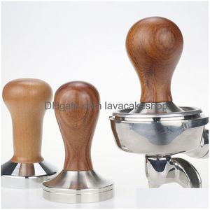 Pressini 49Mm/51Mm/5M/54Mm/58Mm/58.35Mm Caffè Barista Espresso Piatto Tamper Base Press Mat Dosatore Anello Cestello Portafiltro Drop Dhohk