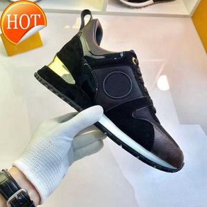 2023 Casual Shoes Lace-Uptrainers Sneaker Woman Shoe Lady Sneakers Platform Men Gym Women Travel Leather Fashion Letters Thick Bottom 100%