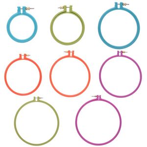 Sewing Notions & Tools Plastic Oval Cross Stitch Machine Embroidery Hoops Ring Bamboo For Needlecraft Household Accessories