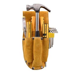 Upgraded Electrician for CASE Tool Bag Storage Organizer Wear Resistant Home Pliers Screwdriver Belt Waist Pouch Cowhide