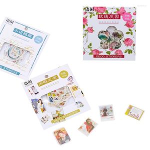 Confezione regalo 15 pacchi/lotto Set di pacchetti di adesivi Kawaii fai da te decorativi Scrapbooking bambini etichetta sigillo regali di cancelleria all'ingrosso