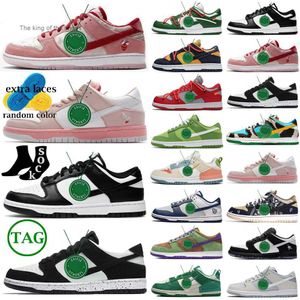Tamaño 13 14 Panda Off Shoes Lows Green Grey Lows SB Running Shoe Mujeres Mujeres Chicago Candy UCLA Zapatos Año Nuevo Chino Valentín Clorophyll2023og