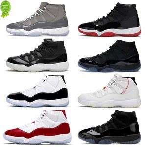 TOP OG Cool Grey 11 11s Basketballschuhe Herren Damen High Jubilee 25th Anniversary Playoffs Bred Gamma Blue Space Jam Cap und Gown Midnight Navy