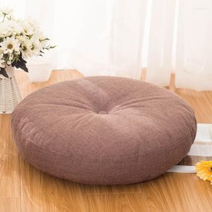 Pillow linen futon engrossar grande cerimônia de chá meditação varanda janela de sacada tatami sede decoração em casa