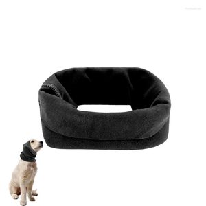 Vestuário para cães 4xfa Snood pescoço e orelhas mais quentes para acalmar os confortos proteger os animais de estimação Máquina de lenço de malha de inverno lavável 3 tamanhos