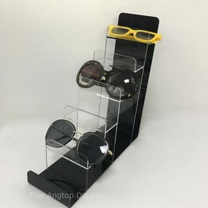 Jewelry Pouches Acrylic 6-tier Wallet Display Stand Sunglasses Holder