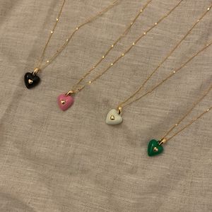 4 Colour Love Pendant Necklace Double-Deck Loveliness Party Light Attractive Woman Elegant And Temperament Holiday Gift