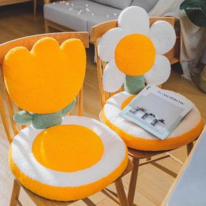 Pillow Sun Flower Office For A Long Time Waist Protection Magic By One Cartoon Chair Seat
