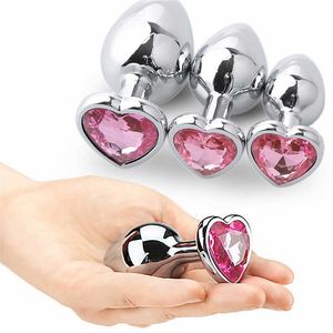 Anal Toy Stainless Steel Huge Butt Plug Feminization Stimulator Sex Shop Men Adult Toys Tool For Man I121W