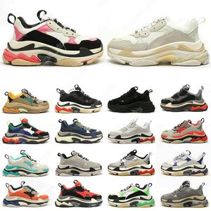 2023 top quality Casual Shoes 36-45 triple men women designer casual shoes platform sneakers black white Dark Grey Pink Split Multi Fuchsia Beige Green mens trainers